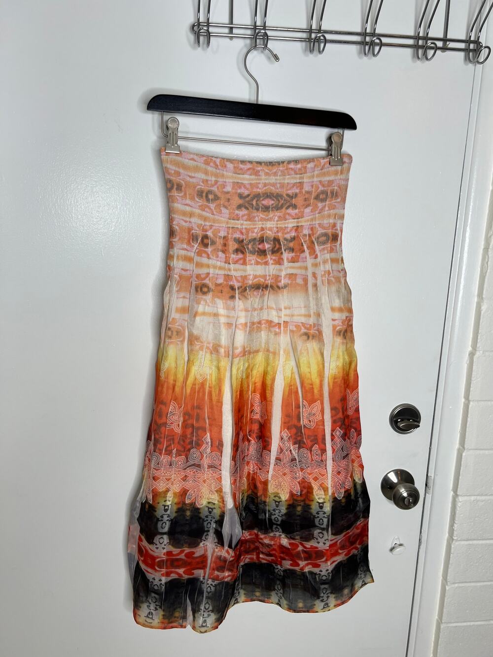Anthropologie Lapis Women's Convertible Smocked Dress/Midi Skirt ~ One Size